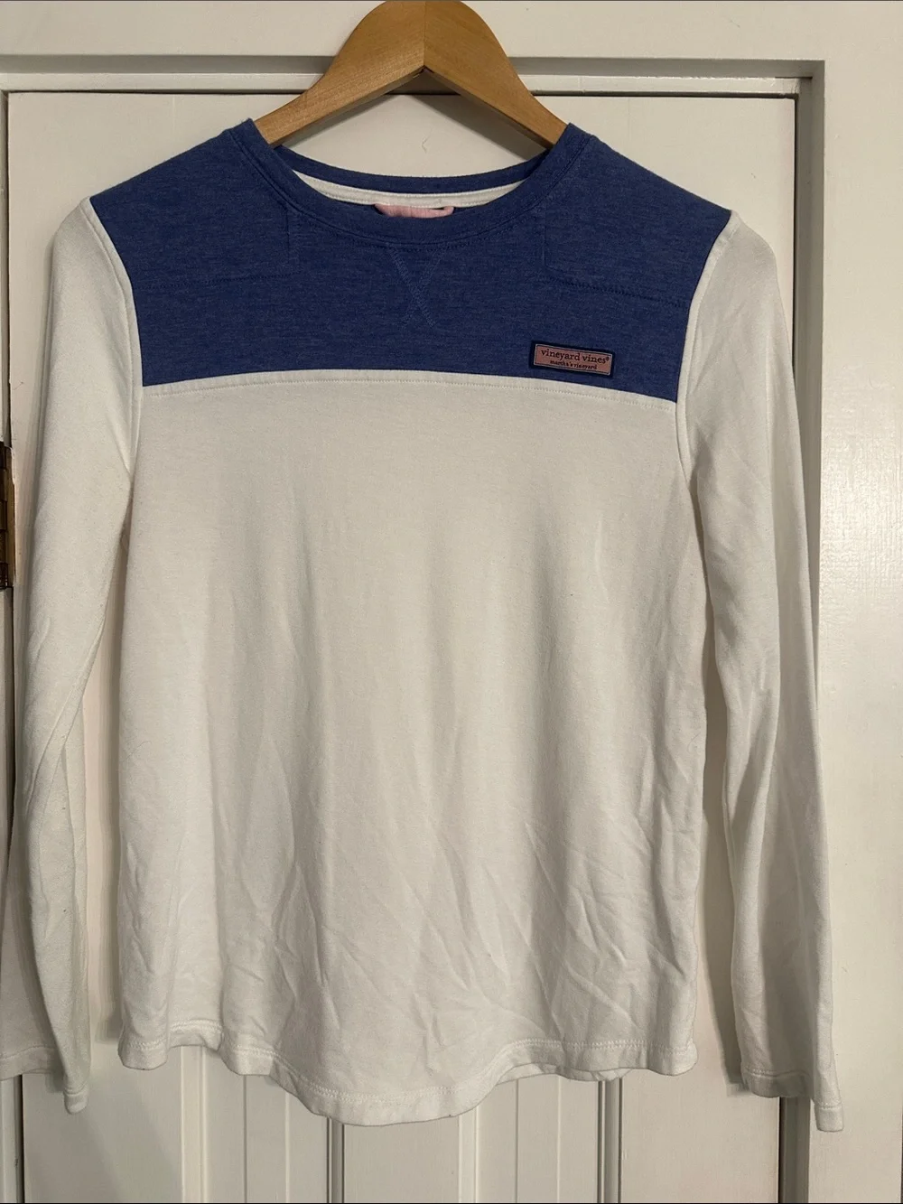 Vineyard Vines Girls Size 14 Dreamcloth Crewneck Shep Shirt Ocean Breeze EUC